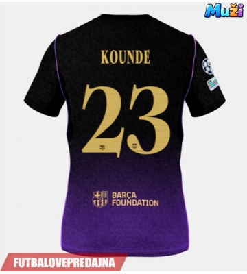 Lacne Muži Futbalové dres Barcelona Jules Kounde #23 2026-27 Krátky Rukáv - Preč